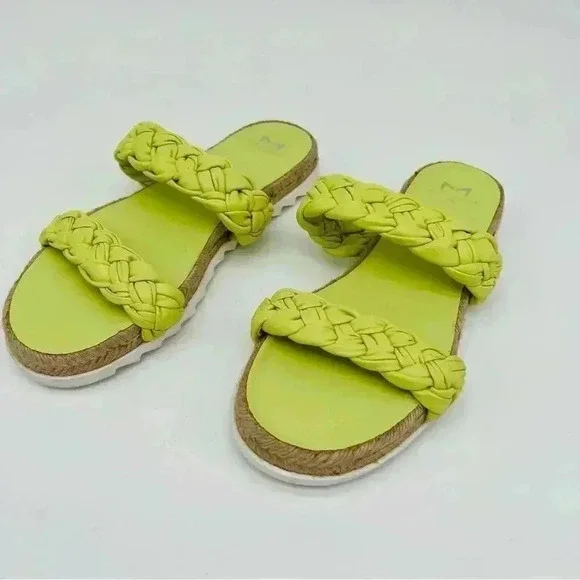 Marc Fisher | Jaimee Slides | Espadrille | Citron | Size 7.5 - Picture 8 of 10